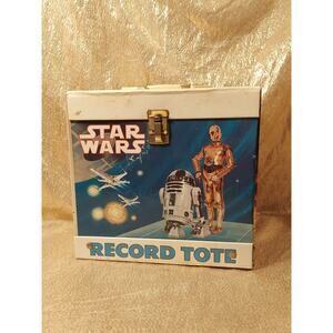 Vintage Star Wars Record Tote 1982 Disney Portable Storage Case Music Holder